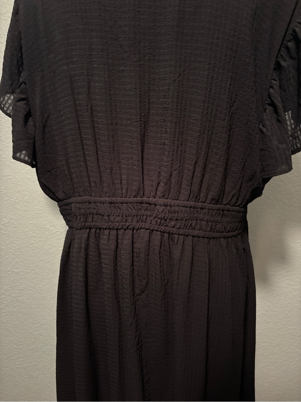 Maurices Black V-Neck Flutter Sleeve Tunic - Picture 15 of 15